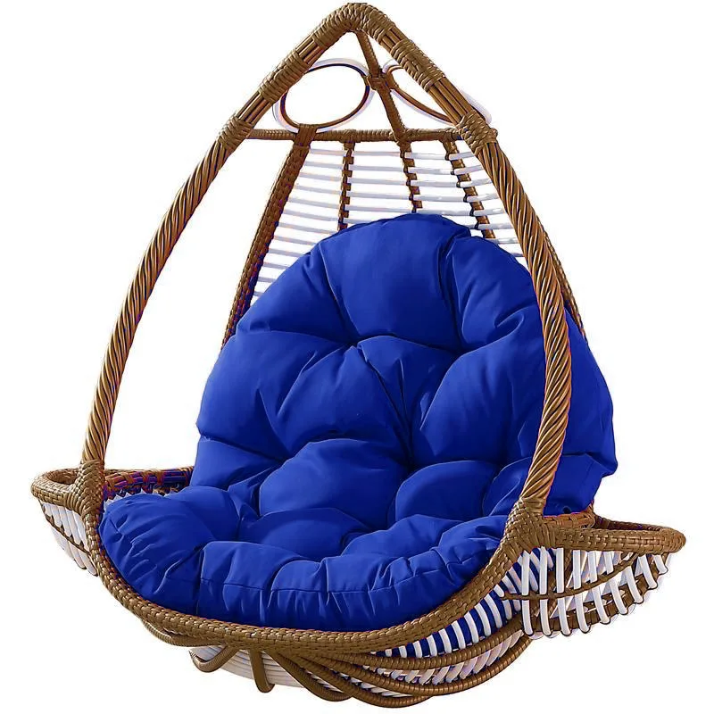 120x80cm Hanging Basket Egg Chair Cushion Outdoor Sofa Swing Chair Cushion Soft Comfy Thickened Garden Hammock Chair Seat Pads