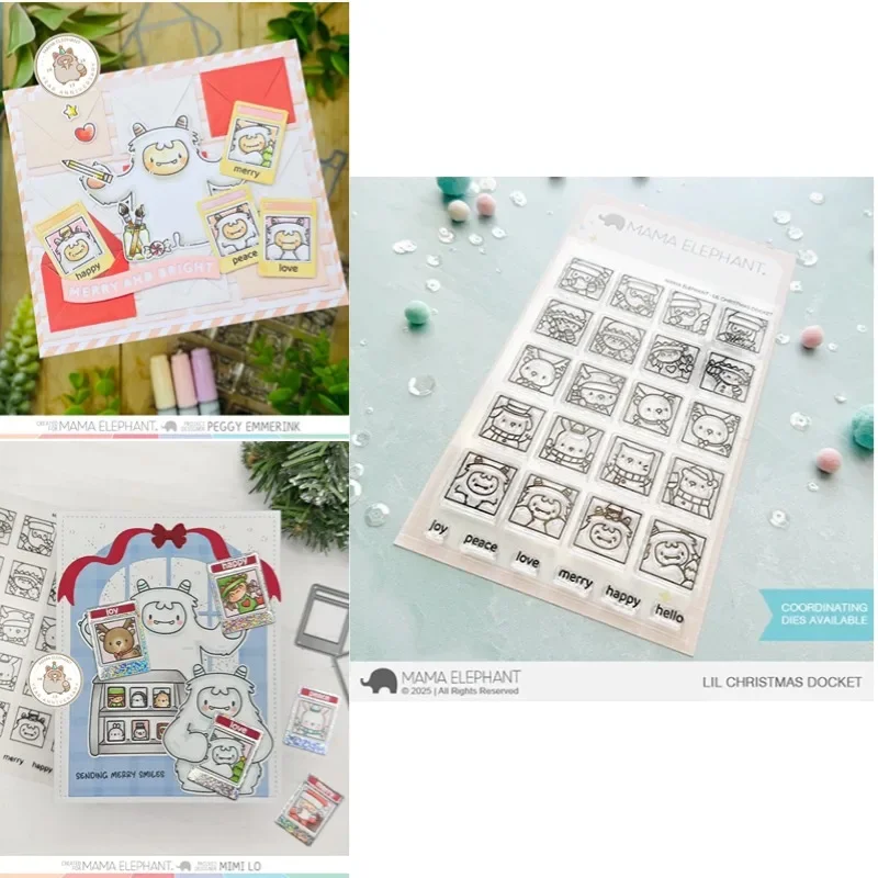 Docket Lil ATC Box Clear Siliconen Stempels En Matrijzen voor DIY Schroot Boeking Bullet Journal Craft Supplies Stempel Fotoalbum Kaart