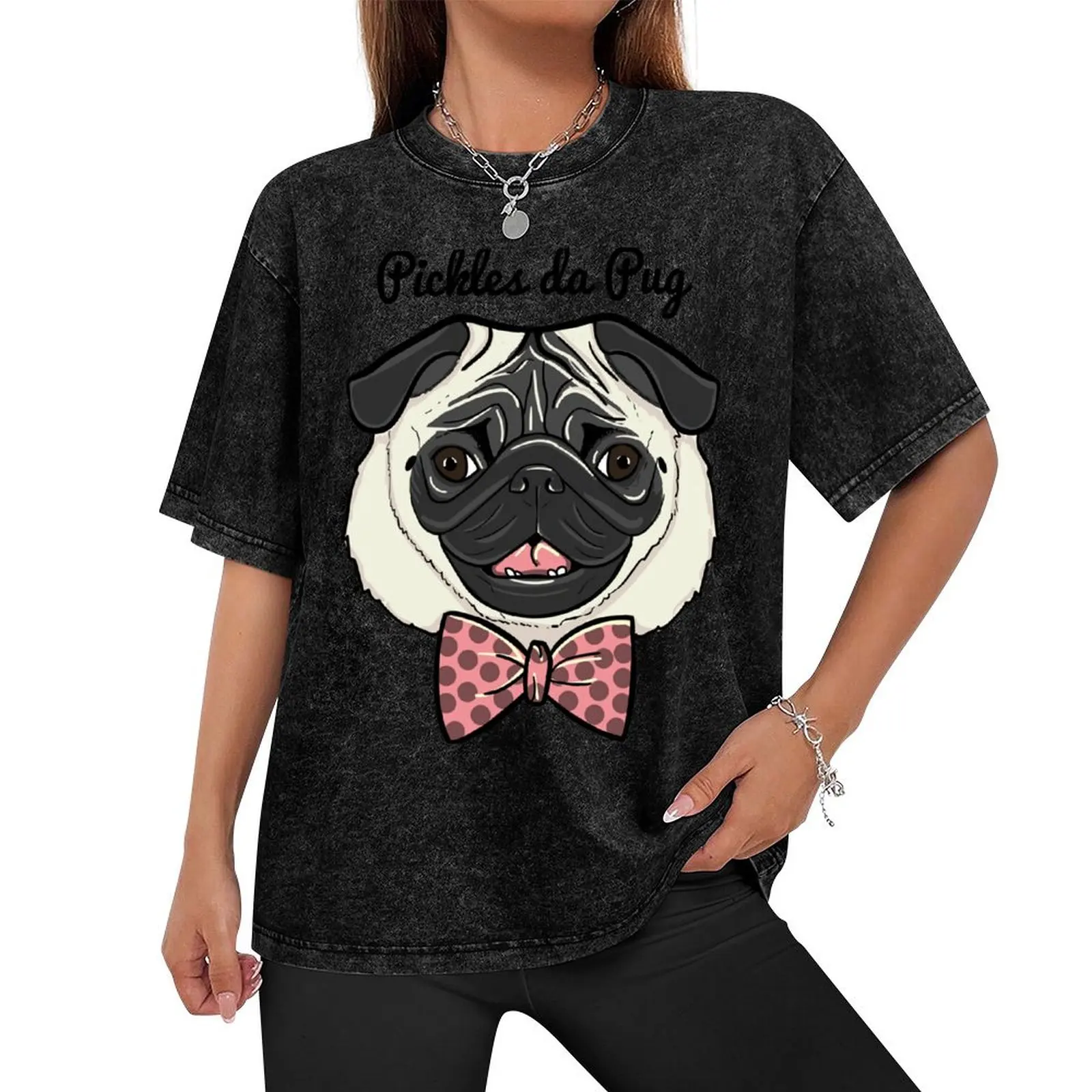 Pickles da Pug T-Shirt cheap stuff anime tshirt heavyweights men clothing