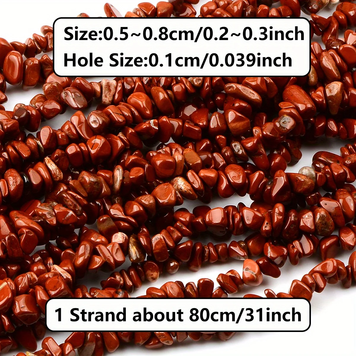 1Strand 5-8mm Natural Irregular Red Stone Beads Gravel Chips Loose Rock Beads With Hole For DIY Bangle Jewelry Making Bracelet