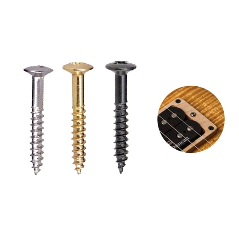10pcs الغيتار الكهربائي الغيتار التثبيت الإطار المسمار الغيتار humbucker الخواتم بيك آب تصاعد مسامير أجزاء الغيتار الكهربائية
