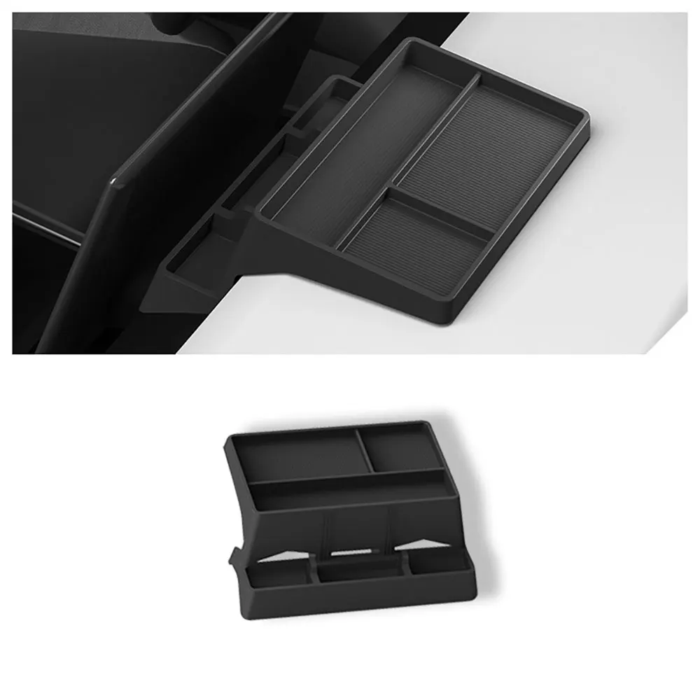 Behind Screen Sunglasses Holder Dashboard Hidden Silicone Storage Tray for Tesla Cybertruck 2024 2025