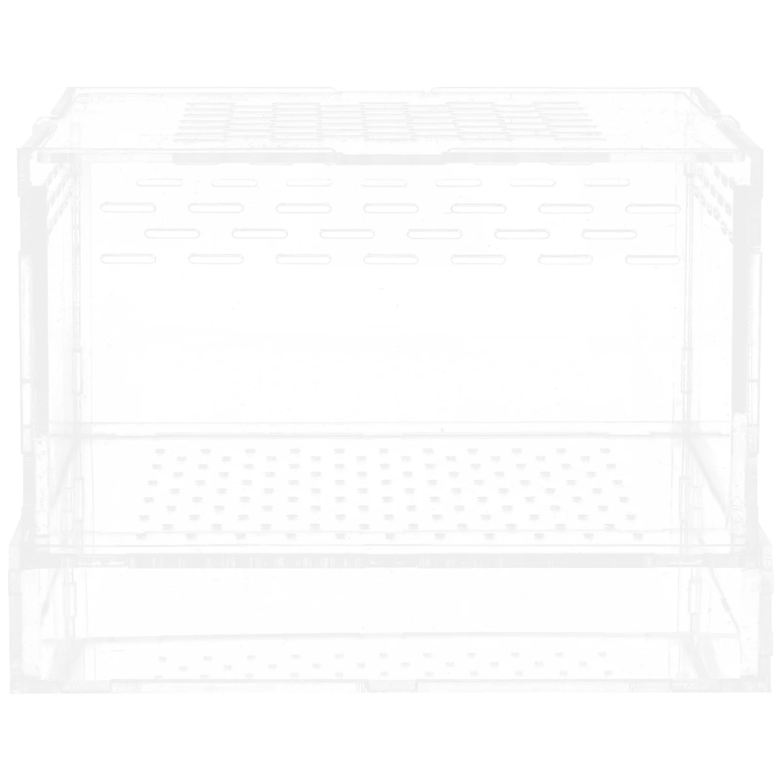 

Reptile Breeding Box Clear Mealworms Feeding Case Insect Hatching Container Lid for Spider Scorpion Gecko Ventilation System