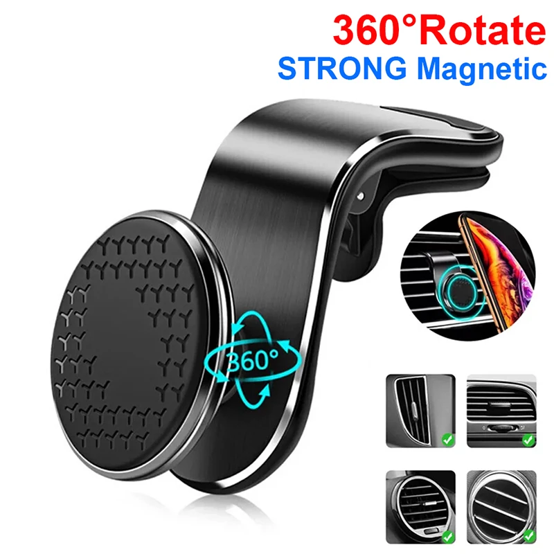 Rotatable Magnetic Car Phone Holder Air Vent Magnet Mount GPS Smartphone Phone Support in Car Bracket for iPhone Samsung Xiaomi