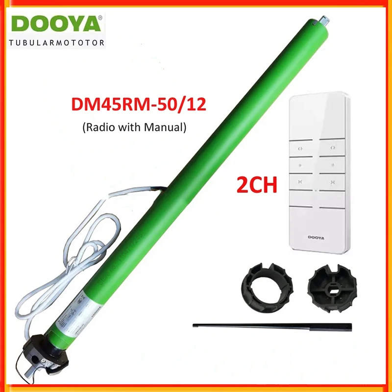 

Dooya Tubular Motor DM45R-50/12 Built-in RF433 DM45S 4 Core wire External Motor for Rolling Blinds/Canopy/Electric sunshade