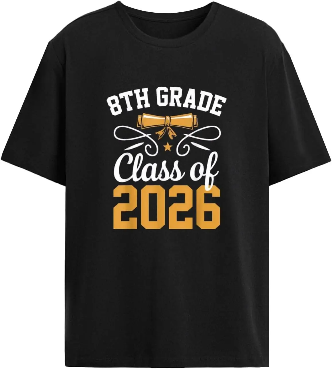 

Футболка для женщин с надписью «Прямой выпуск 2026 года, выпуск 2-го класса», 1 шт.