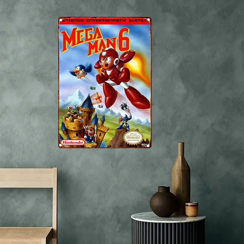 Retro Classic Game Poster Metal Plate Tin Sign Vintage Gamer Room Art Sticker Decor Plaque Personalized Man Cave Decoration