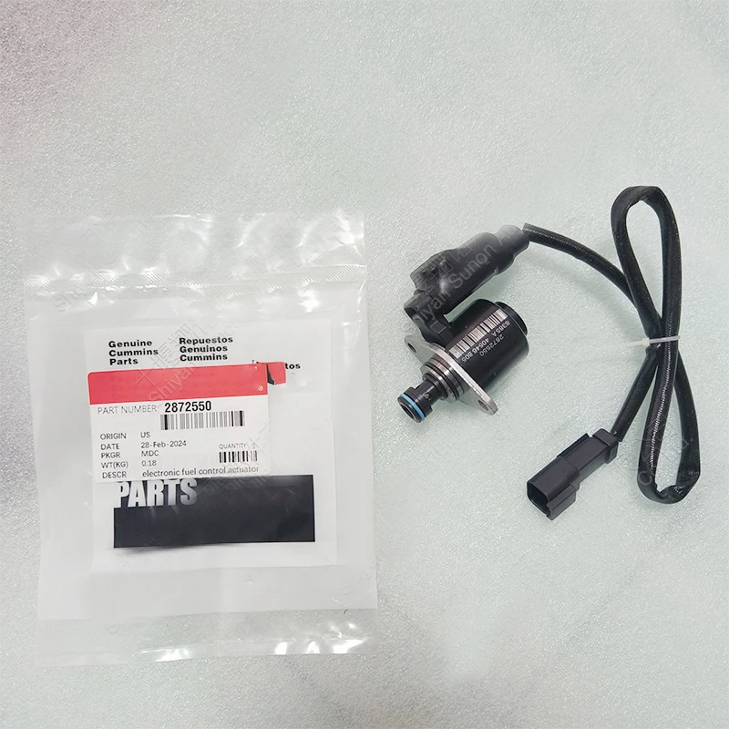 Actuador de Control de Combustible 2872550 40569B07 4307411, Válvula de Control Compatible con Motores Cummins ISG ISX5