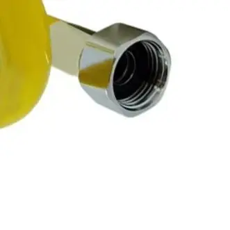 34 Inch Stainless Steel Corrugated Gas Hose Brass Finish NPT Thread For Stove Connection High Temperature Resistant Heating Part