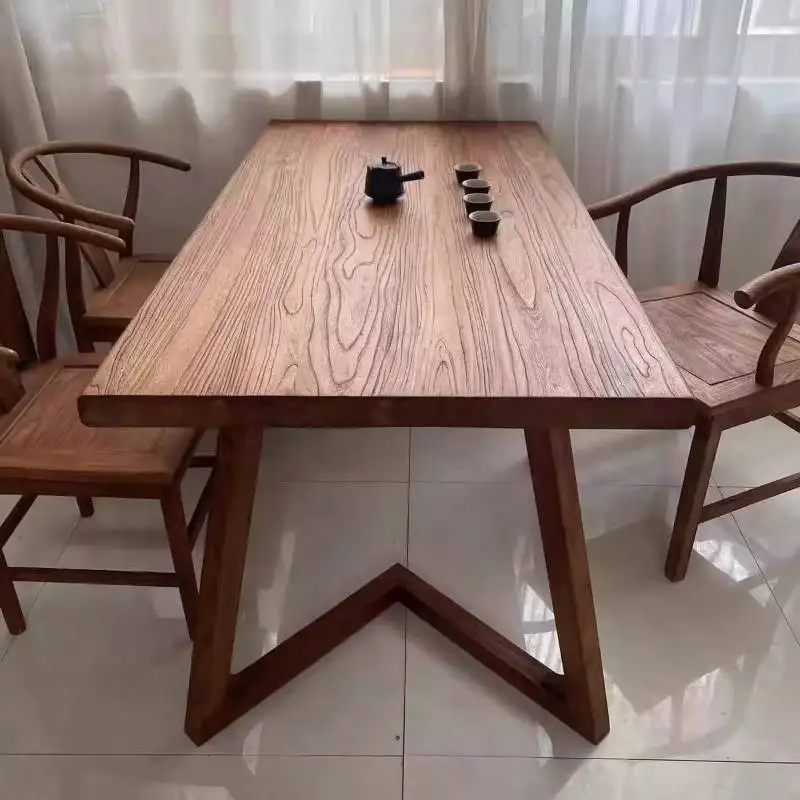 

Minimalist Base Dining Table Decor Brown Unique Lounges Dinette Dining Table Living Room Nordic Mesa De Jantar Furniture Home