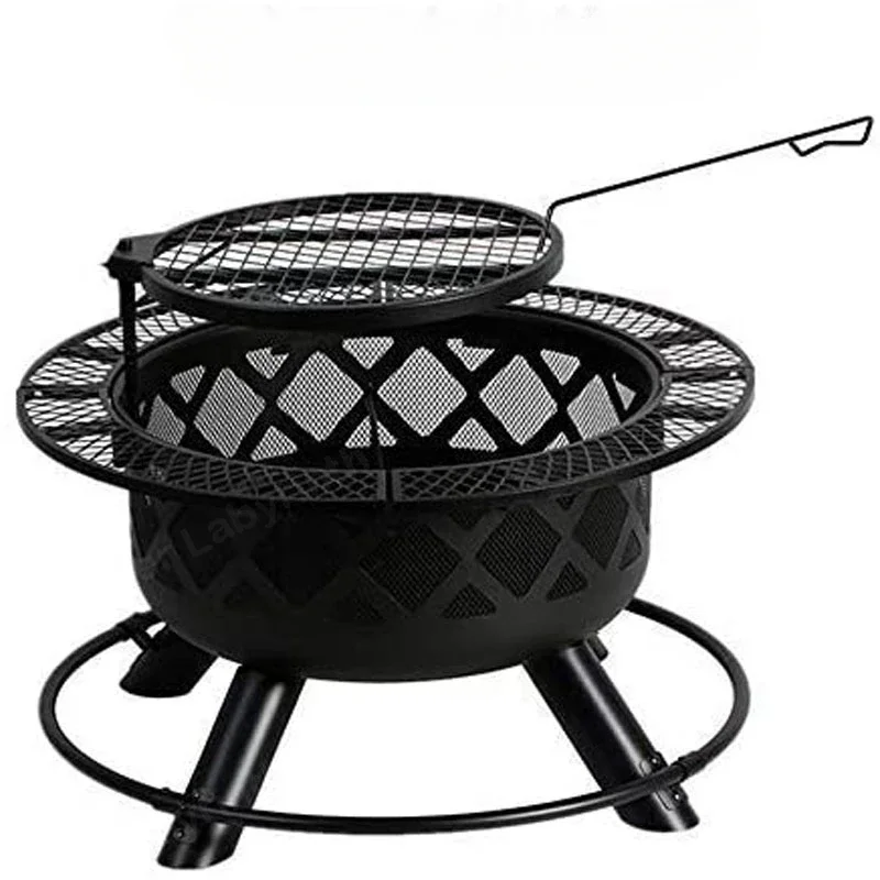 Camping Bonfire Cooking Grill Luxury Outdoor Garden Patio Supplies Furniture Gazebo Metal BBQ Grills Bowl