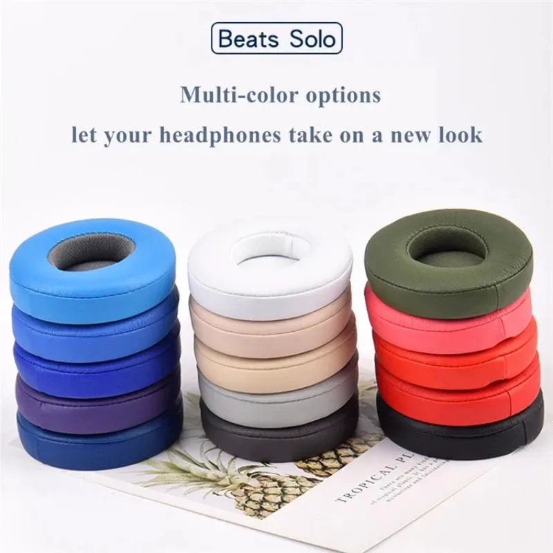 Auricolari di ricambio per Beats solo 2 2.0 3 3.0 cuffie di ricambio per cuffie cuffie di ricambio in Memory Foam cuscinetti per le orecchie in schiuma