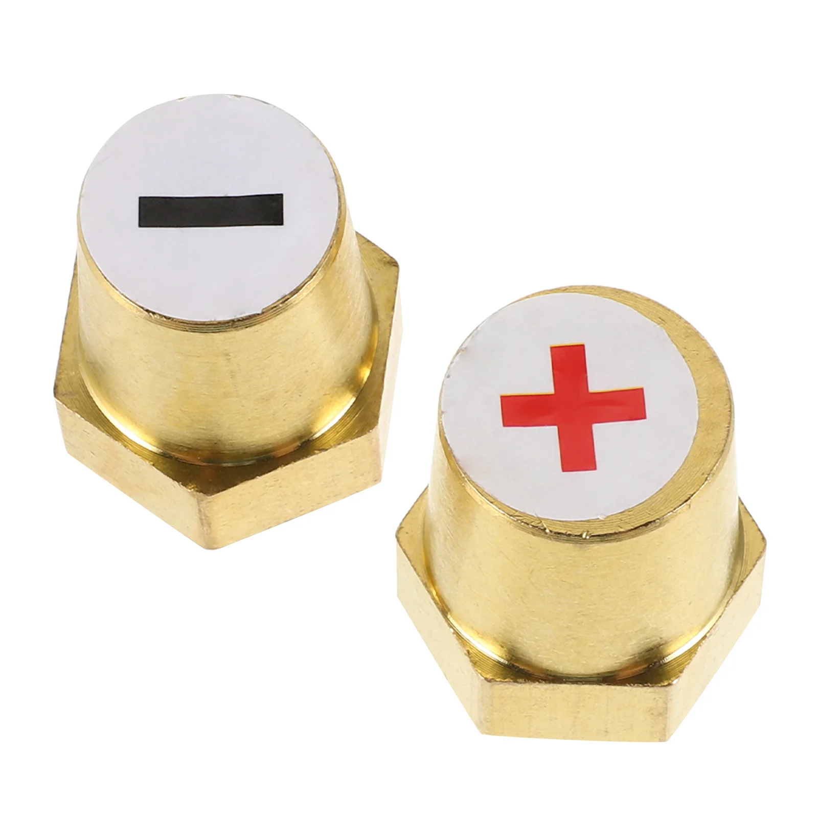

1Pair Terminal Connectors Brass Extension Adapter Male Threaded Terminal Posts Car Charging Cable Terminals