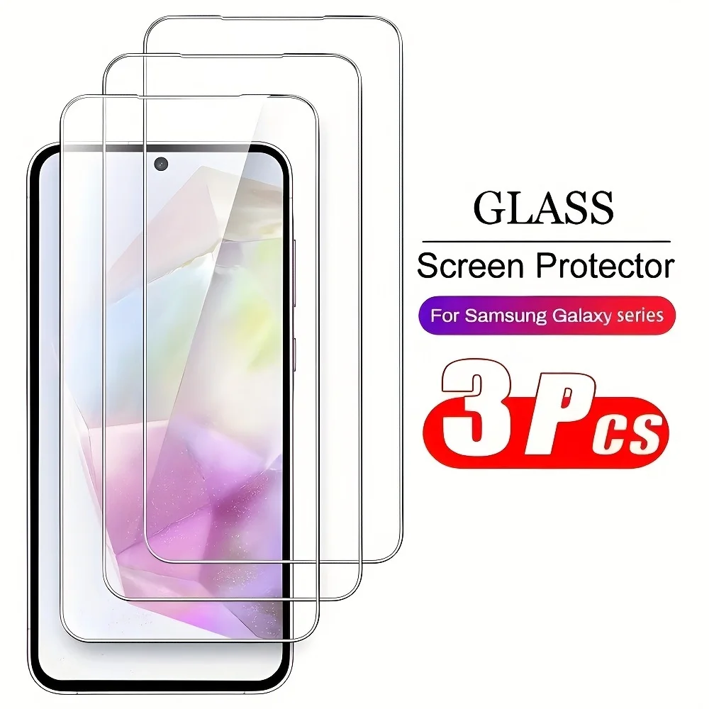 3Pcs Gehärtetem Glas Für Samsung Galaxy A16 A26 A06 A36 A56 A07 A17 A54 A34 A14 A05S A15 A25 a35 A55Screen Protector Film