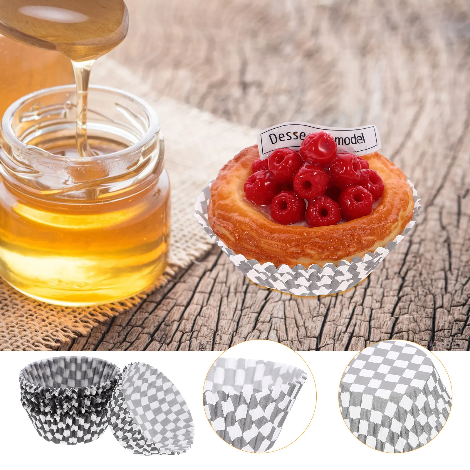 

100pcs Paper Baking Cupcake Liner cups Muffin Liners Paper Cup Greaseproof Wrappers Egg tart Holder home kitchen diy bakery tool