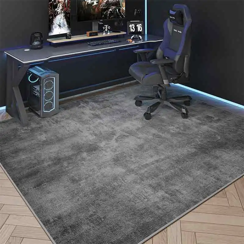 

E-sports Room Carpet Computer Swivel Chair Non-slip Wear-resistant Floor Mat Short Pile Easy To Care for Sound Insulation Rugs