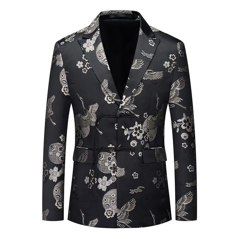 Luxury High-end Jacquard Slim Fit Suit Jackets 2026 New High Quality Men Stage Social Tuxedos Formal Wedding Party Blazers 6XL-M