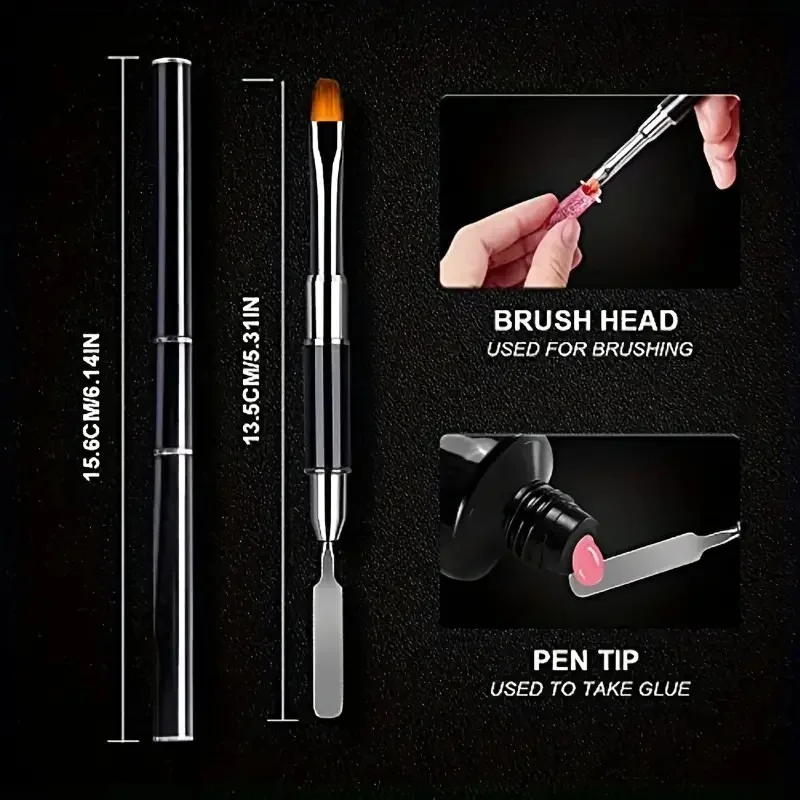 100 قطعة مسمار تلميح المهنية تمديد إصبع مجموعة الأشعة فوق البنفسجية هلام البولندية سريعة وهمية مسمار تلميح مانيكير أدوات مانيكير لتقوم بها بنفسك مجموعة أدوات