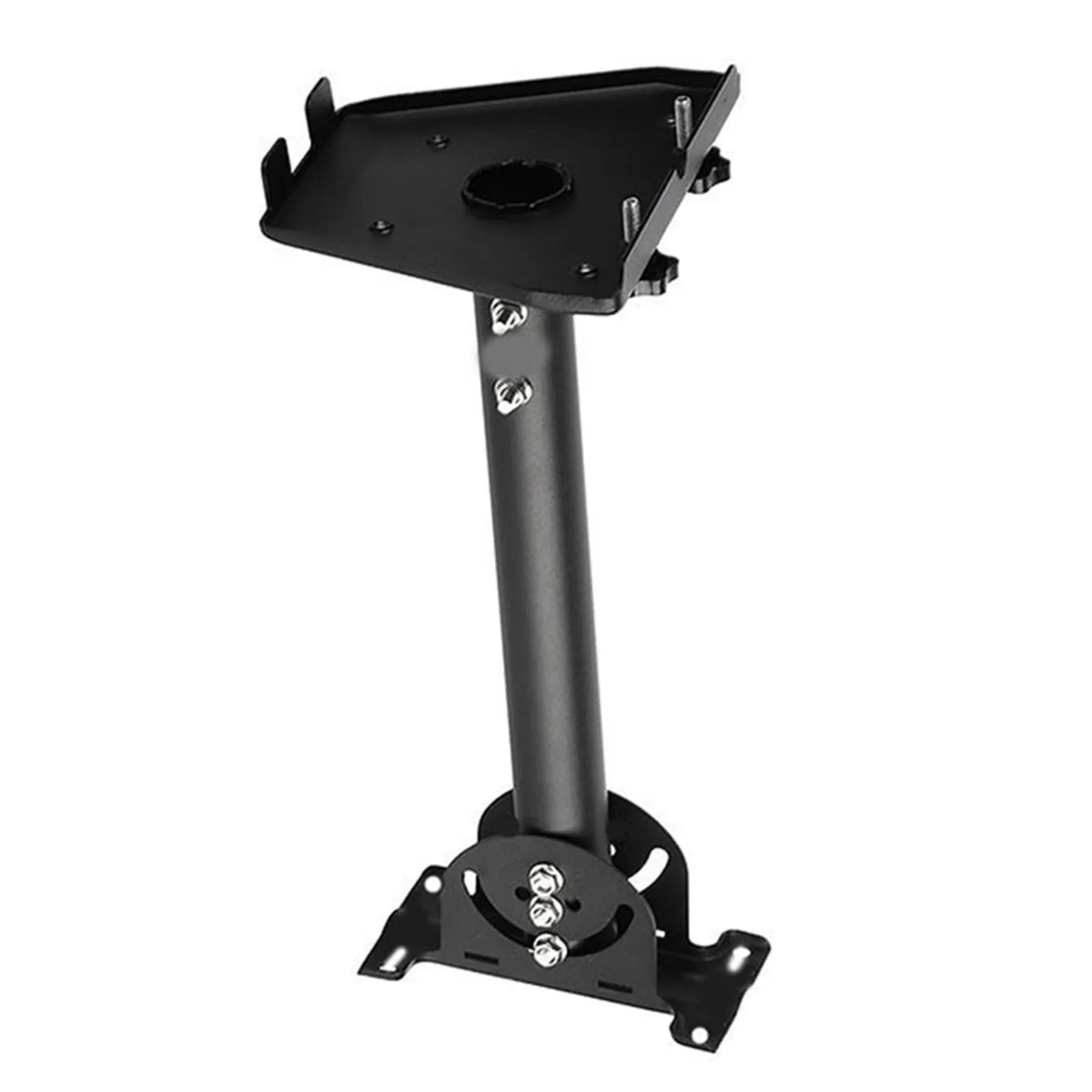 Metal Bracket Kit Adjustable Pole Mount Outdoor Use 360-Degree Rotation Expansion Screws Hassle-Free Installation