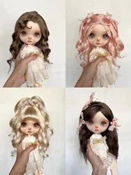 Dula Doll Wigs for Blythe Qbaby Mohairsculpt Microvolumes curls 9-10 inch head circumstance