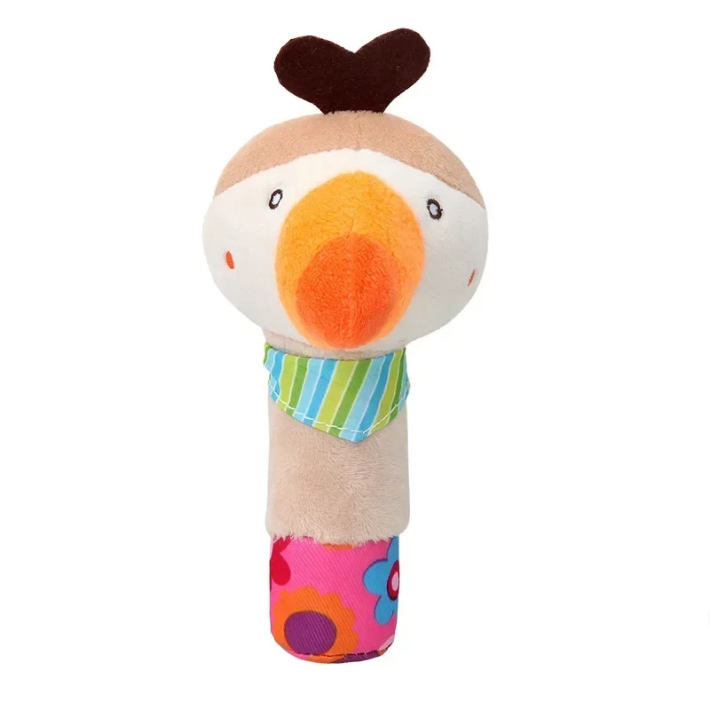 Baby Plush Rattle Cartoon Animals Crib Mobile Bed Bell Toys 0-12 Months Infant Toddler Early Educational Toy for Newborn Gifts
