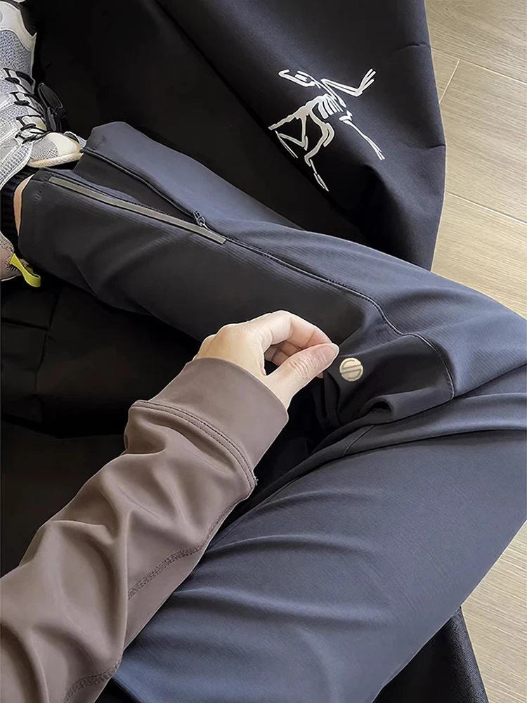 

Мужские утепленные брюки American Style для активного отдыха, высокоэластичные, расклешенные, рабочие, мягкие, осенне-зимние