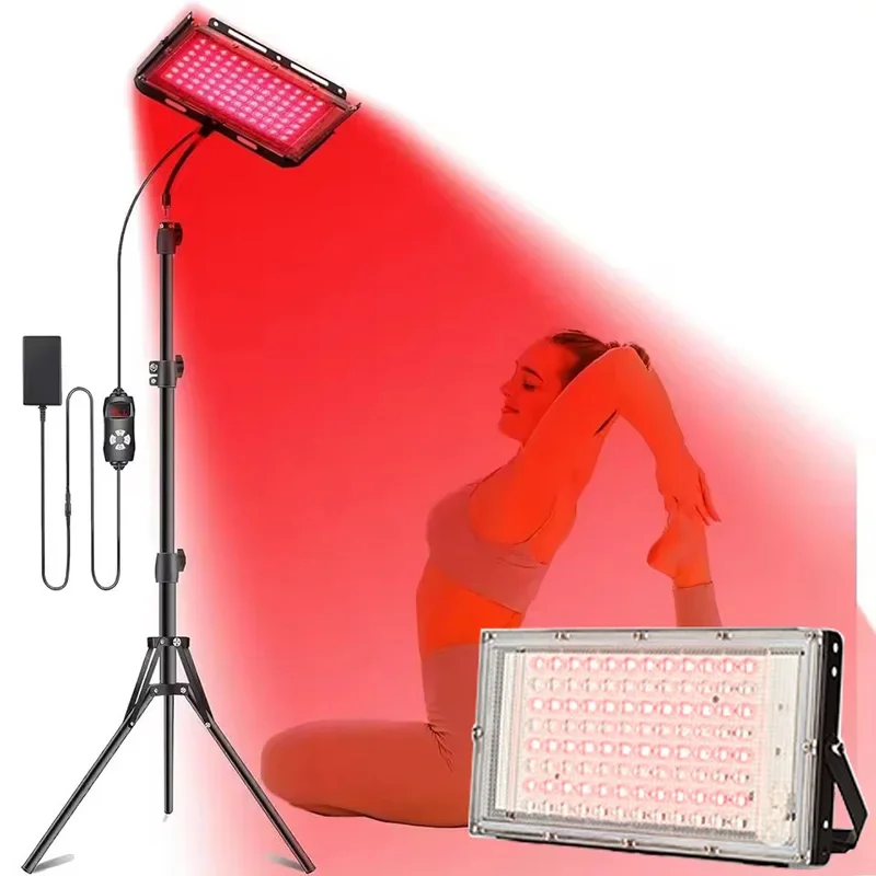 Red Light Therapy Lamp Infrared Light Therapy with Adjustable Stand 660nm & 850nm Light Device for Body Pain Relief Skin Care