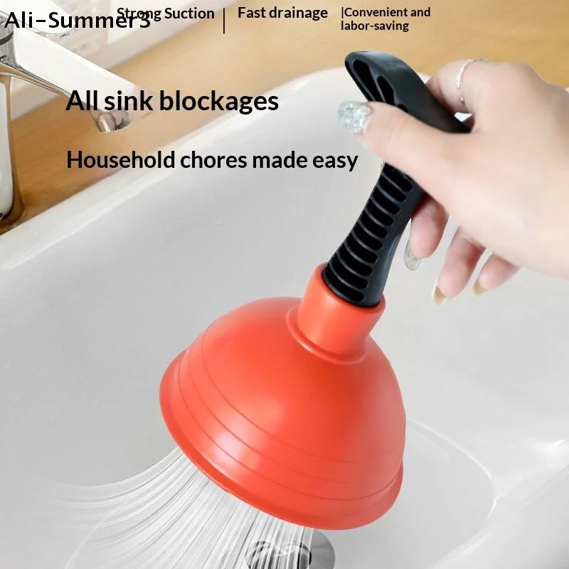 

Bathroom Cup Plunger Plunger Plunger Powerful Slip Proof Handle Efficient Small Drain Plunger For Toilet Bathtub Sink