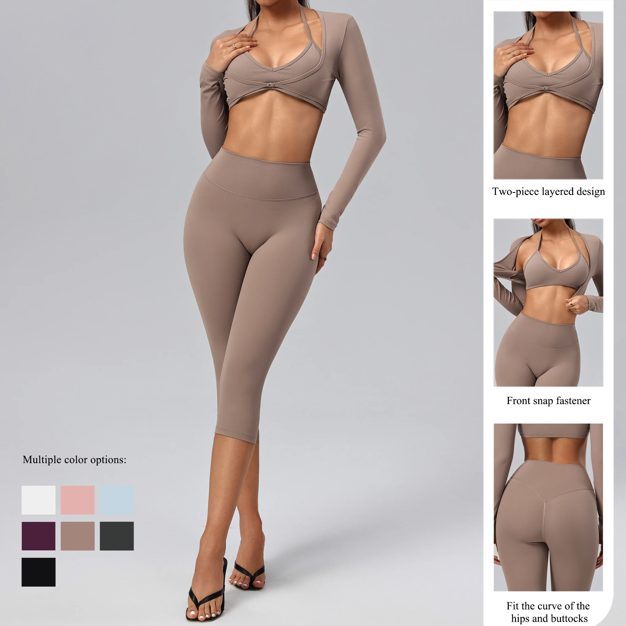 Hearuisavy Sports Set 3Pcs Wom - Compression Long Pant recension och pris