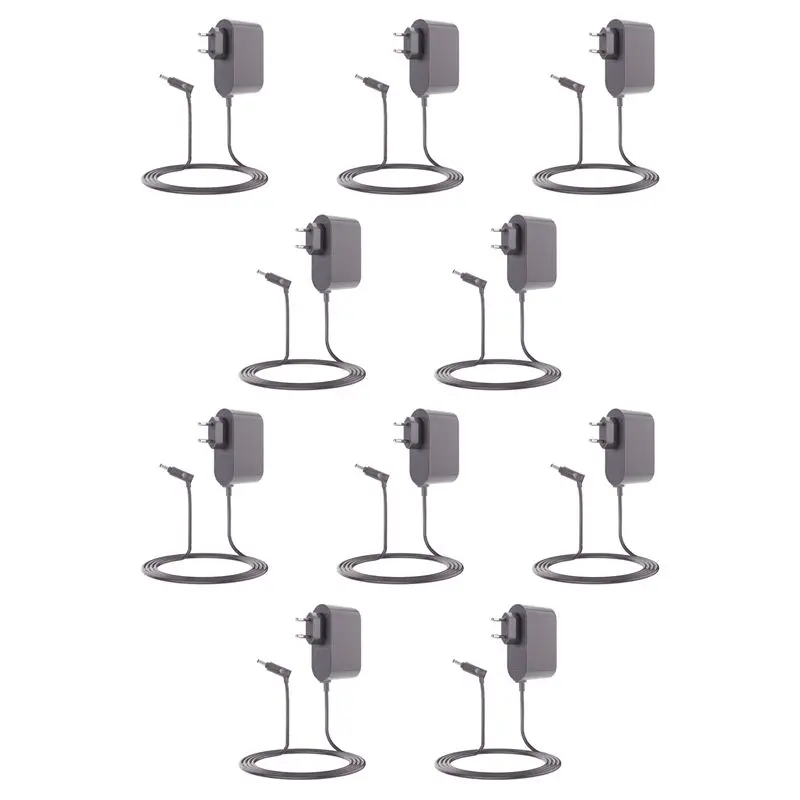 

10X зарядный адаптер для Dyson V6 V7 V8, шнур питания для беспроводных ручных пылесосов, вилка стандарта ЕС