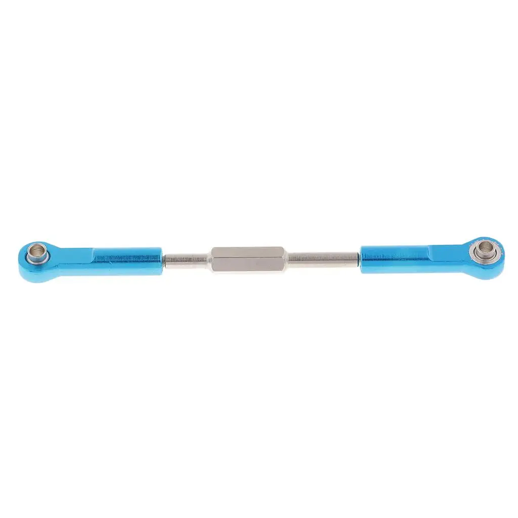RC Car Steering Linkage Adjustable Metal Link Rods Arms Replacement for HSP 94762 94763 Vehicle Model Accessory