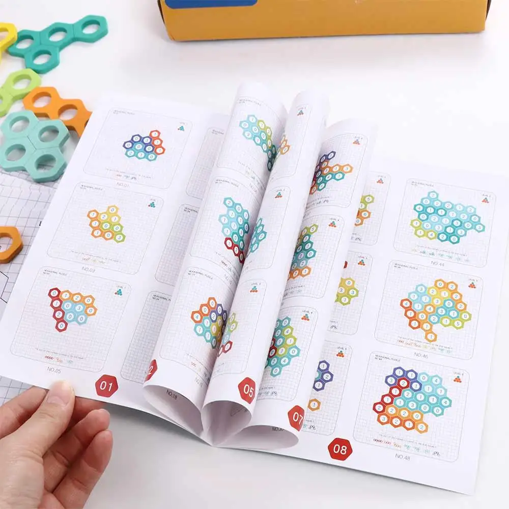 Honeycomb Honeycomb Puzzle Toys Montessori Colorful Digital Shape Matching Games Educational Educational Math Toys Kids