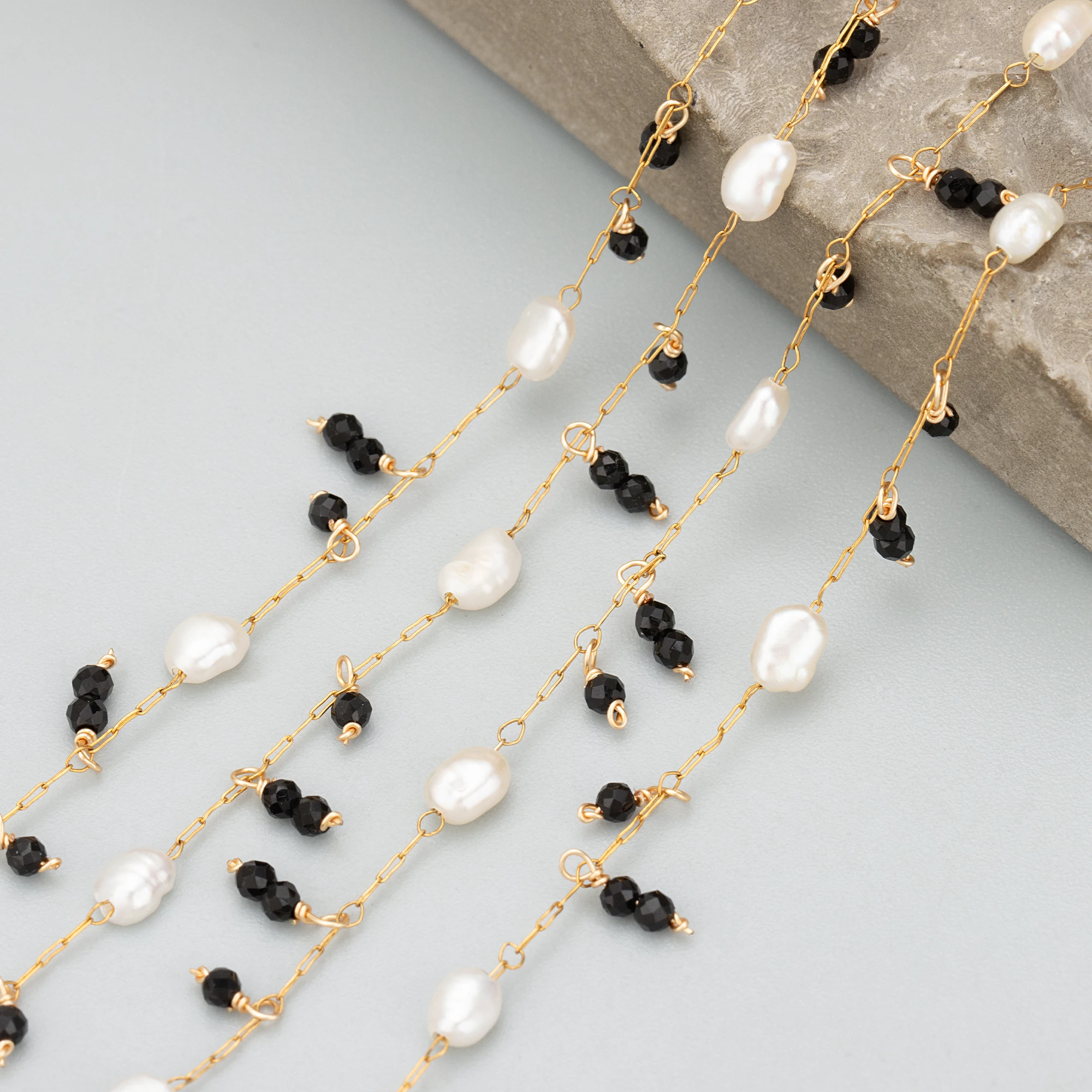 GUFEATHER C355,diy chain,nickel free,stainless steel,natural pearl,charms,jewelry making,hand made,diy bracelet necklace,1m/lot