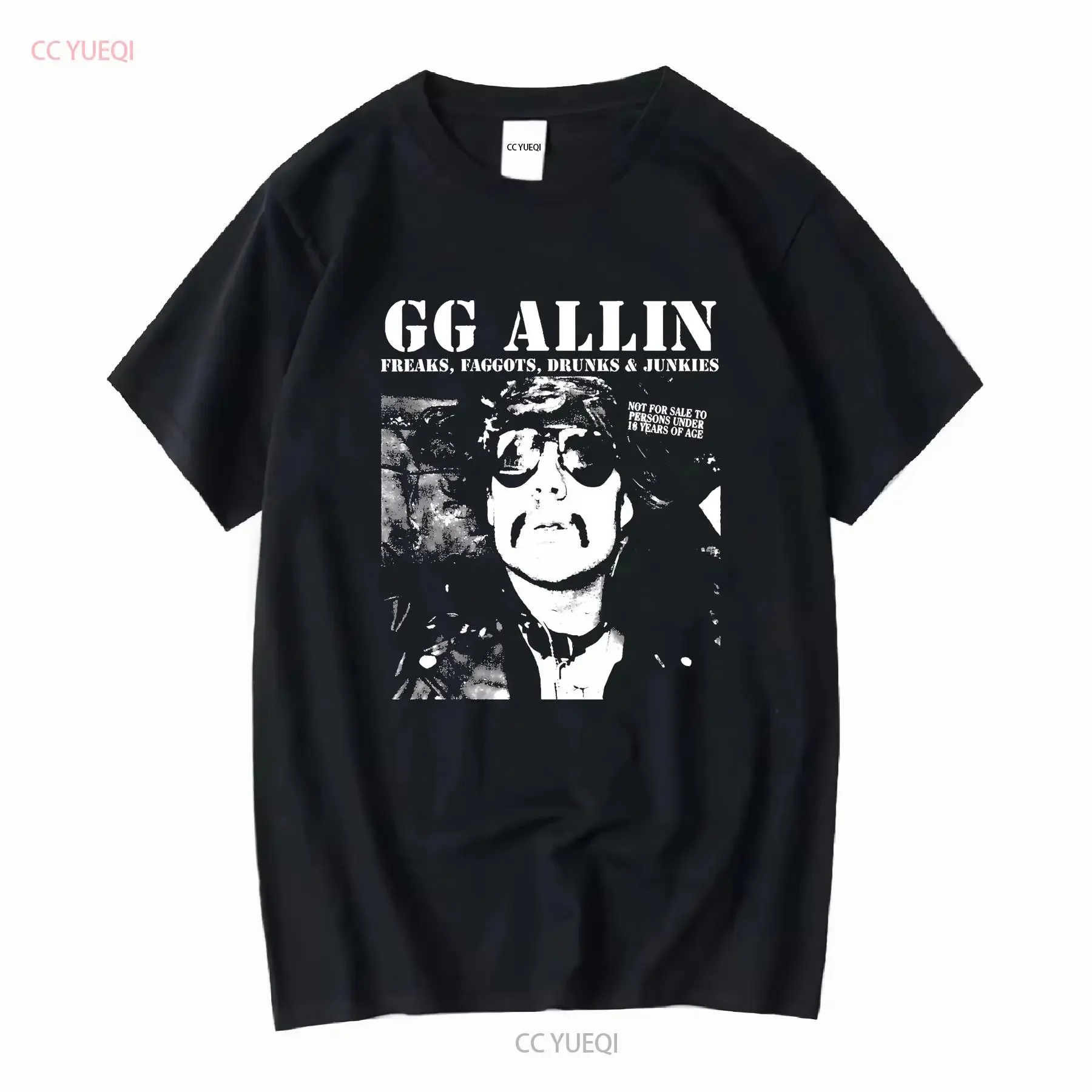 My Favorite People Gg Band Allin T Shirt  All Sizes S vintage Washed Comfortable Slightly Casual fashion Breathable streetwear