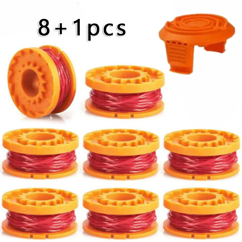 

String Trimmer Spool Line For Worx WG154 WG163 WG180 WG175 WG155 WG151 WG160 Replacement Grass Trimmer Line Spool Set