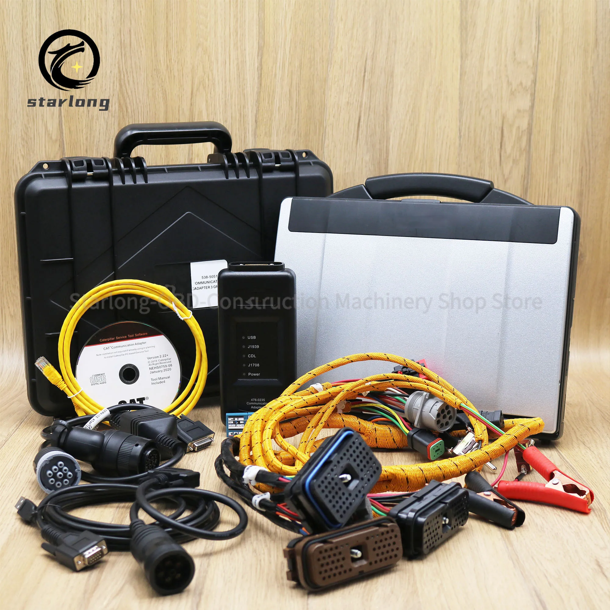 478-0235 538-5051 ET4 Адаптер связи 2023A Сверхмощный диагностический тестер Инструмент для сканирования грузовиков-экскаваторов