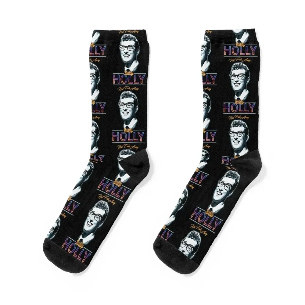 

Buddy Holly - Not Fade Away Socks football bright garter Antiskid soccer designer Socks For Women Men's