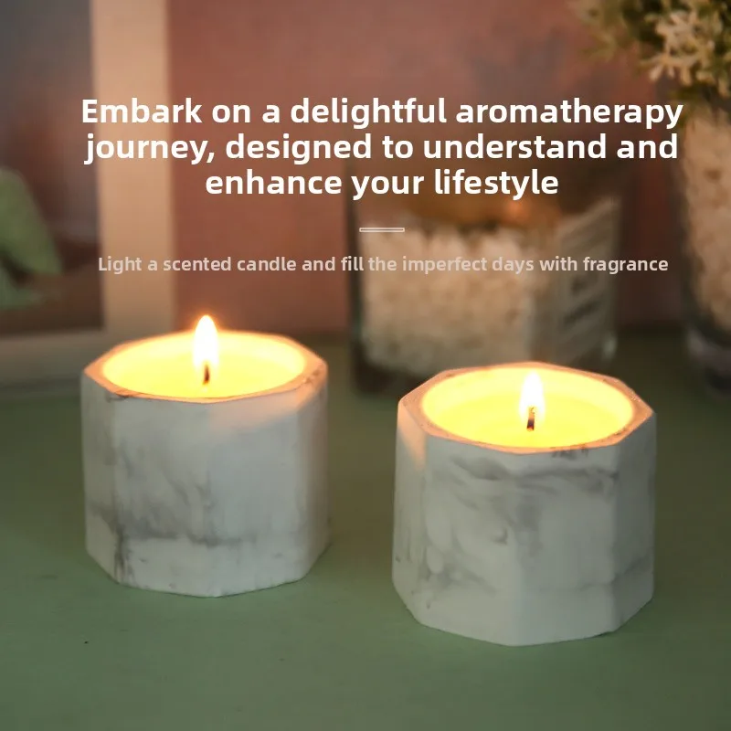 Hot-selling gardenia candle, long-lasting home fragrance, bedroom birthday wedding gift decoration candle.
