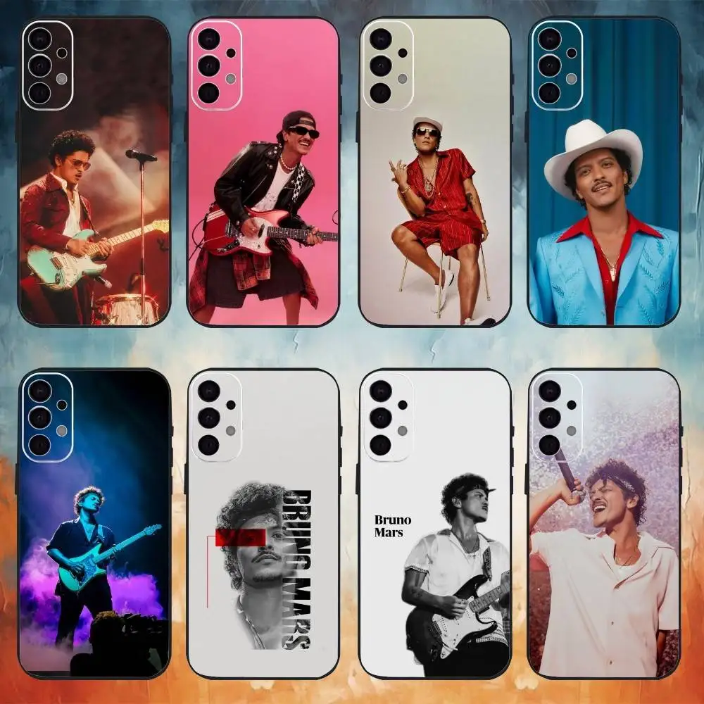 

Singer B-Bruno M-Mars Phone Case For Samsung S25,S24,S21,S22,S23,S30,Ultra,S20,Plus,Fe,Lite Black Shell