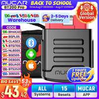 MUCAR BT200 BT200 PRO Automotive Diagnostic Tools OBD2 Scanner Bluetooth Wifi for All Cars Auto Obd 2 Tester 15 Resets Diagnosis