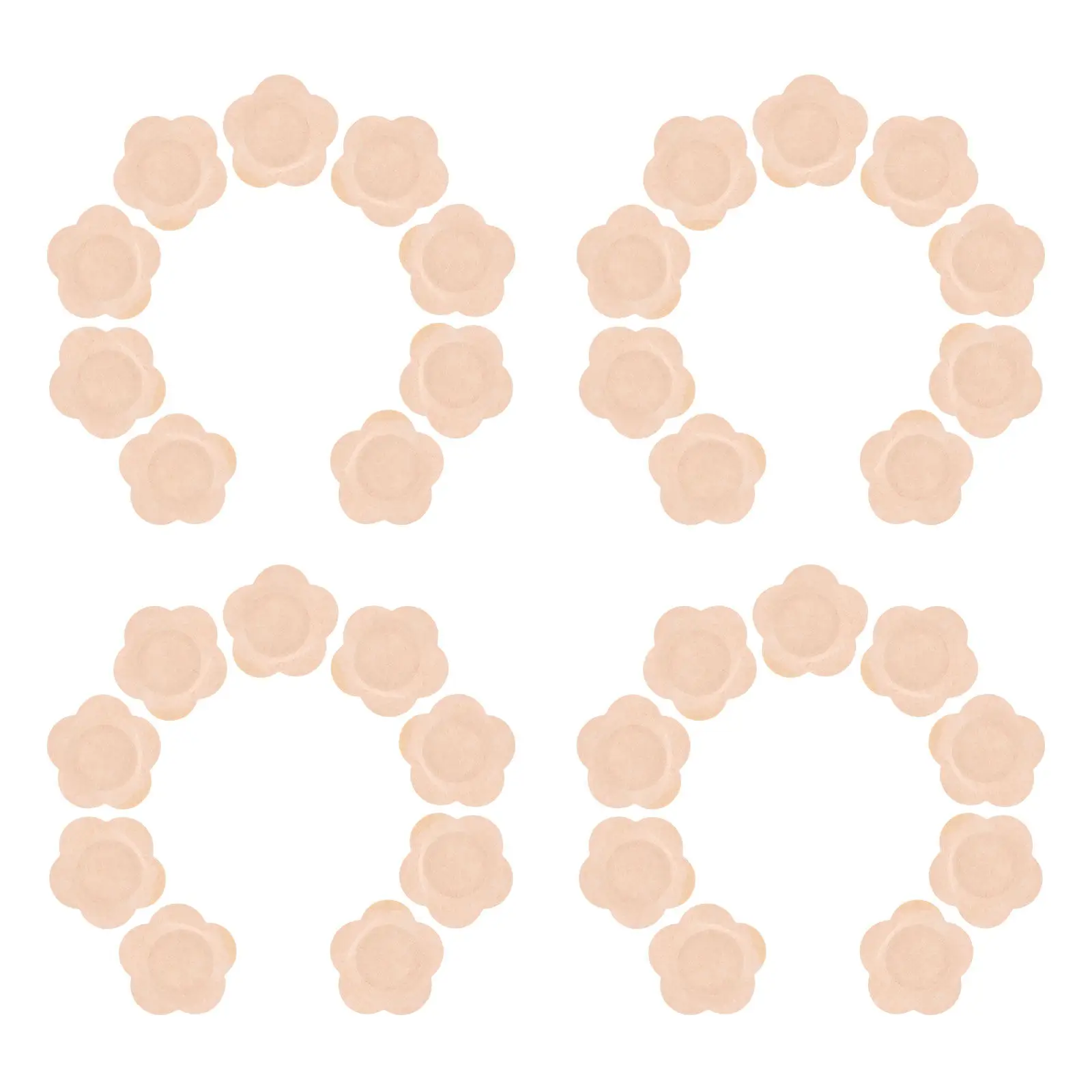 

100pcs Belly Button Castor Oil Patch Floral Disposable Covers High Absorbency Self Adhesive Plaster Hypoallergenic Non Woven