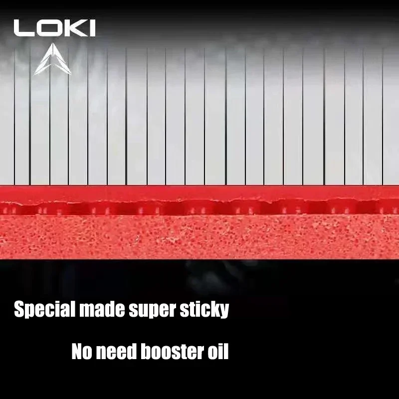 مطاط تنس الطاولة LOKI ARTHUR الأصلي - نوع هجومي مع سطح لزج وإسفنجة صلبة |   سوق أوروبا/آسيا/الصين