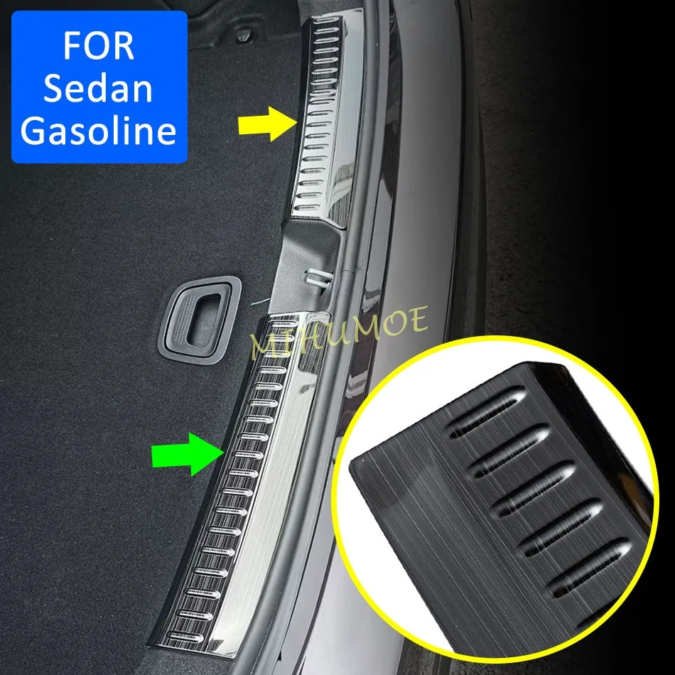

Stainless Steel For Mercedes Benz E-Class W214 2024-2026 Rear Trunk Sill Scuff Kick Protector Cover Trim Guard E300 E350 E450