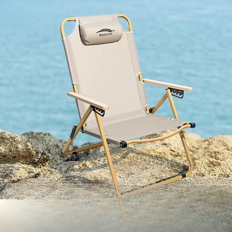 

Low Profile Folding Camping Chairs Portable Nature Steel Sun Camping Chairs Outdoor Travel Silla Plegable Infantil Furniture