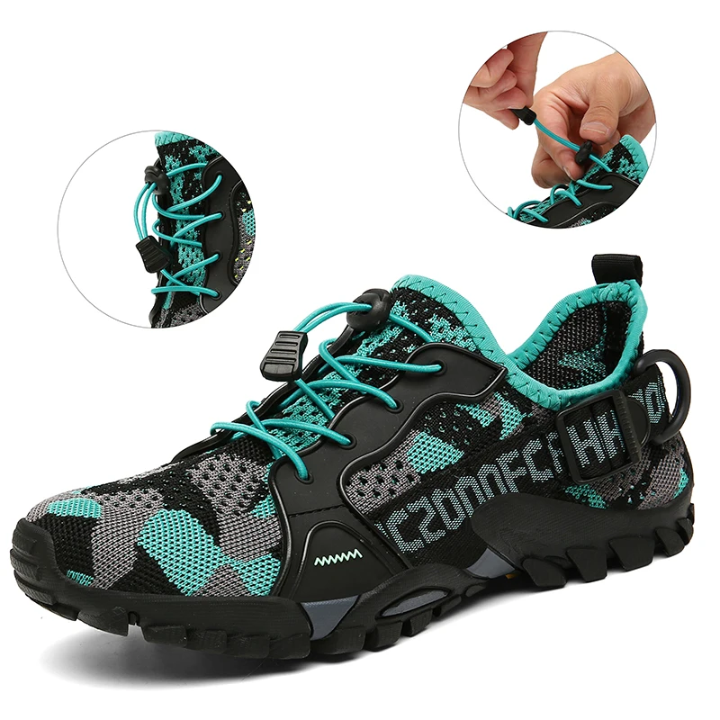 Zapatos de senderismo antideslizantes para hombre y mujer, zapatillas transpirables para vadear en la playa, zapatillas de entrenamiento, talla 36-47