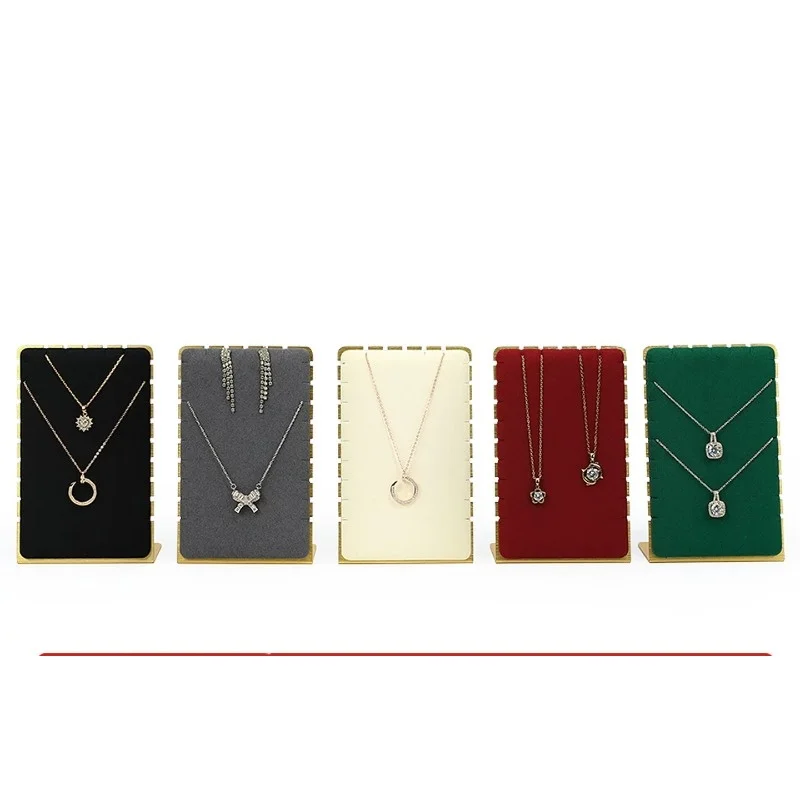 Cute Metal Necklace Organizer Shelf Pendant Show Rack Jewelry Organizer