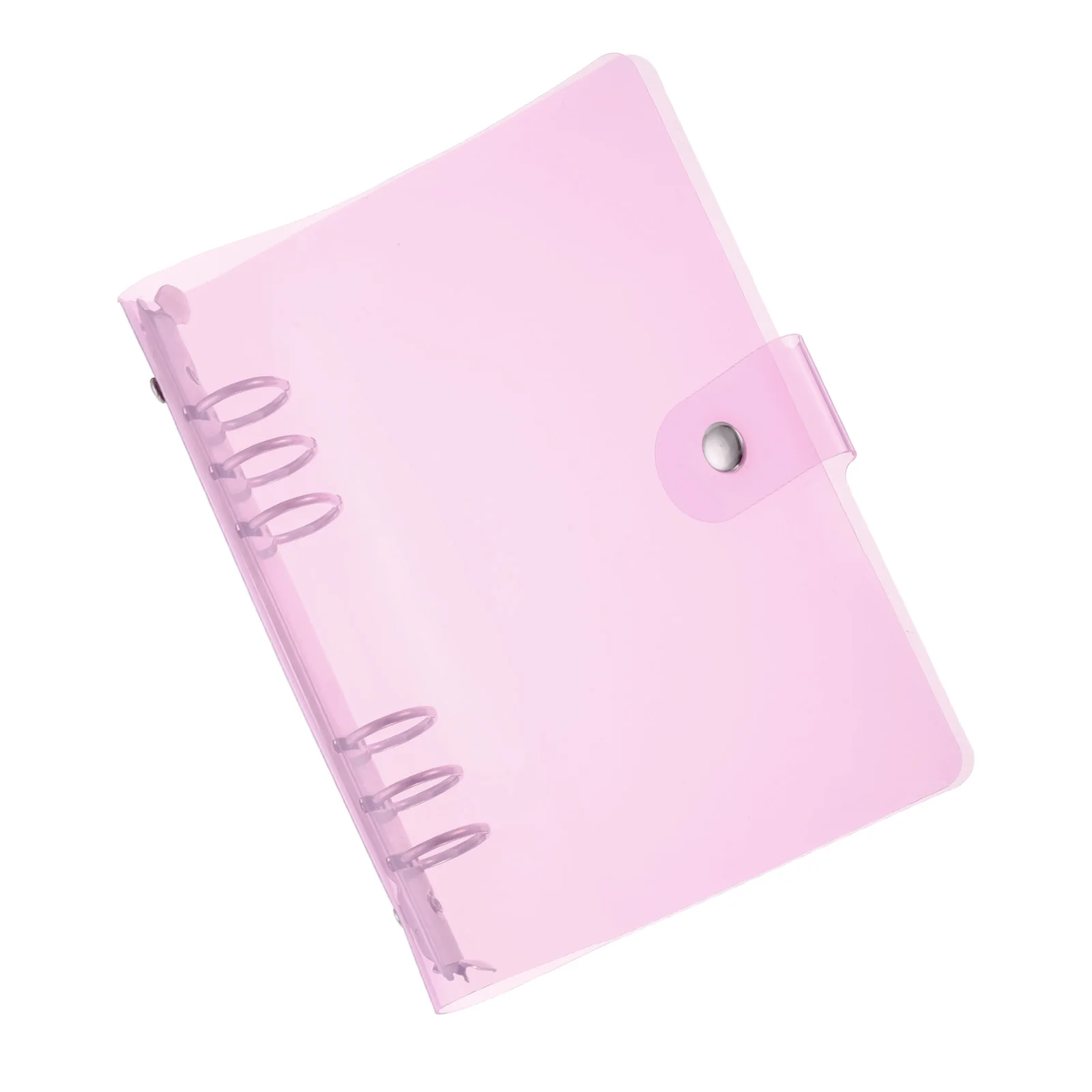 

A5 A6 A7 Clear Binder Cover Soft PVC Loose Leaf Binder Protector Refillable Notebook Shell with Snap Button Closure for Office