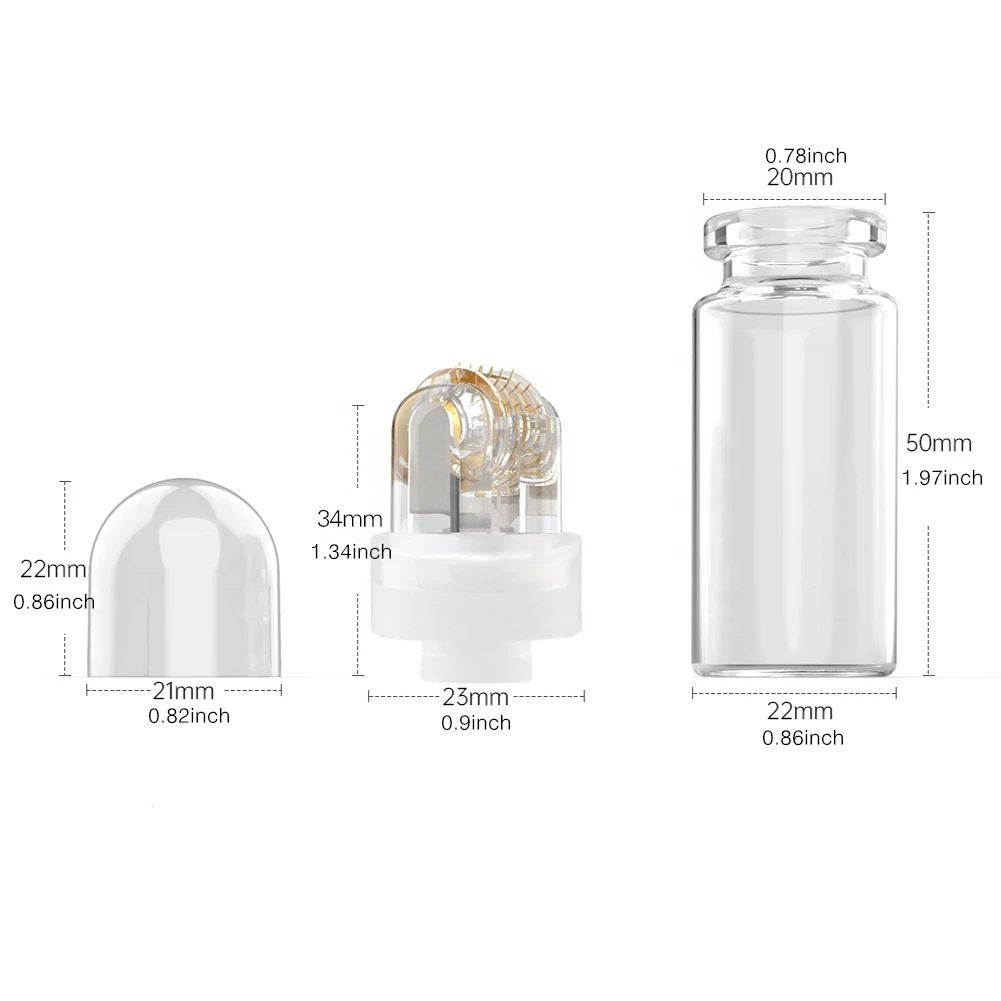 1 шт., роликовые 64 контакта, микротитановые иглы, иглы Derma, уход за кожей, антивозрастная отбеливающая бутылка, роликовая сыворотка