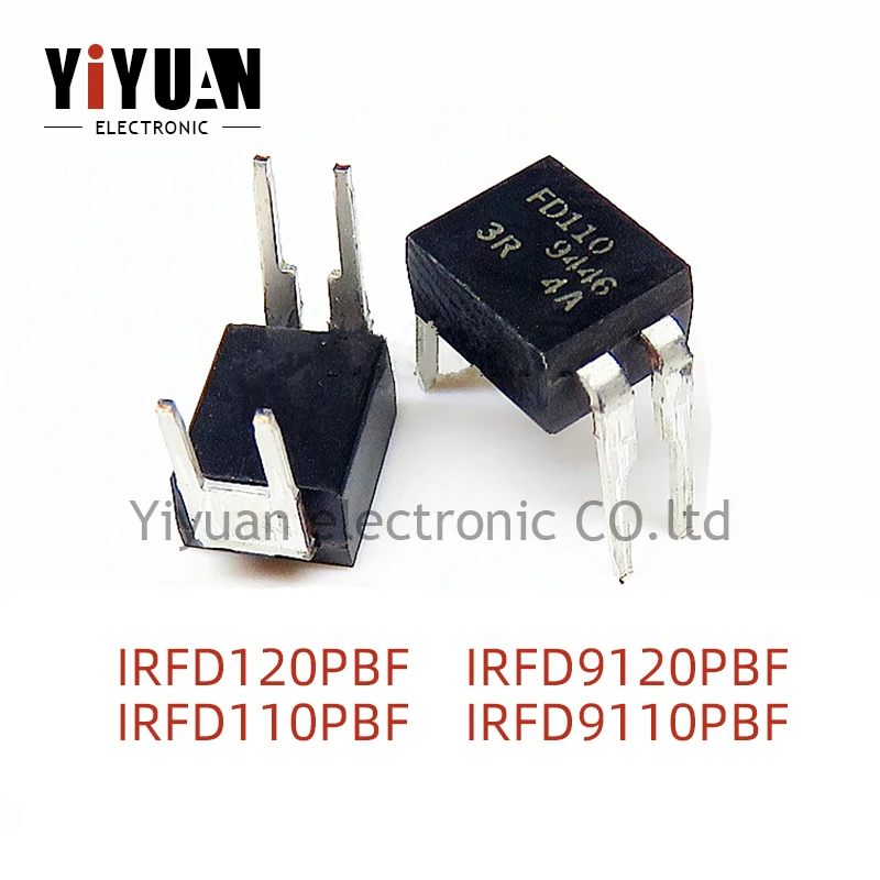 

10PCS NEW IRFD120PBF IRFD120 IRFD9120PBF IRFD9120 IRFD110PBF IRFD110 IRFD9110PBF IRFD9110 DIP4 MOS Field Effect Transistor