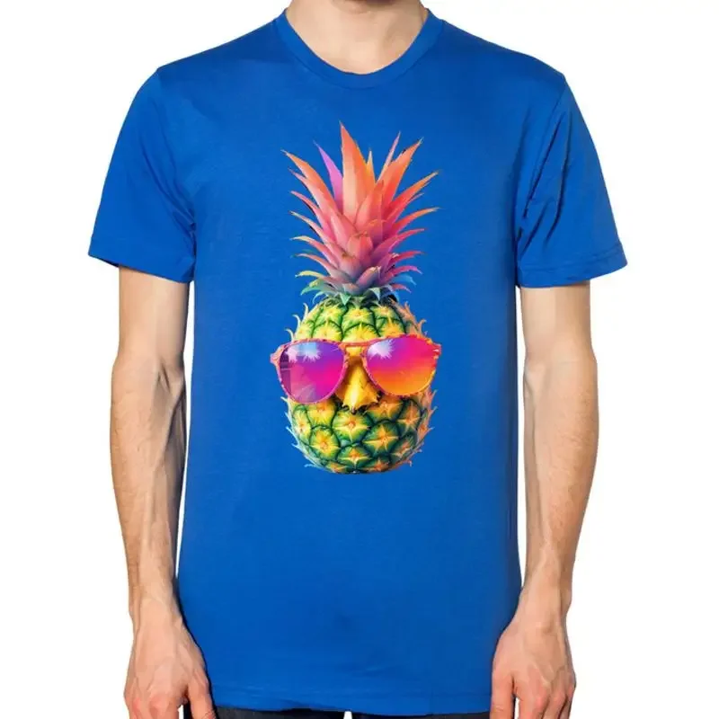 Colourful Pineapple T shirt Holiday Hipster Cool Swag Urban Top
